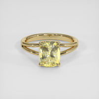 2.20 Ct. Yellow Sapphire Ring, 14K Yellow Gold 1