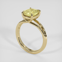 2.20 Ct. Yellow Sapphire Ring, 14K Yellow Gold 2