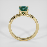1.03 Ct. Bluish Green Sapphire Ring, 14K Yellow Gold 3