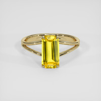 2.05 Ct. Yellow Sapphire Ring, 14K Yellow Gold 1