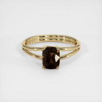 1.44 Ct. Brown Sapphire Ring, 14K Yellow Gold 1