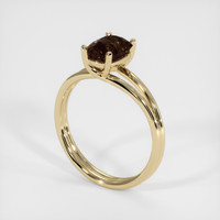 1.44 Ct. Brown Sapphire Ring, 14K Yellow Gold 2