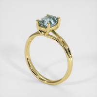 1.79 Ct. Bluish Green Sapphire Ring, 14K Yellow Gold 2