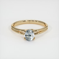 0.94 Ct. Sapphire Ring, 14K Yellow Gold 1