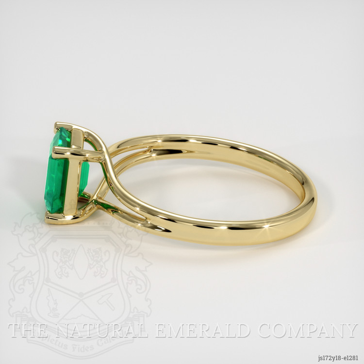 Emerald Ring 1.23 Ct. 18K Yellow Gold | The Natural Emerald Company