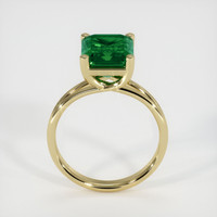 4.31 Ct. Emerald Ring, 18K Yellow Gold 3