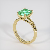 2.20 Ct. Emerald Ring, 18K Yellow Gold 2