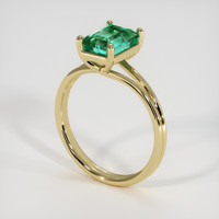 1.89 Ct. Emerald Ring, 18K Yellow Gold 2