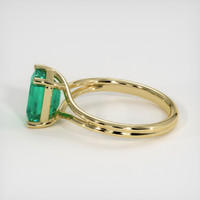 2.00 Ct. Emerald Ring, 18K Yellow Gold 4