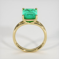 3.44 Ct. Emerald Ring, 18K Yellow Gold 3