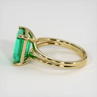 3.44 Ct. Emerald Ring, 18K Yellow Gold 4