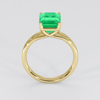 3.07 Ct. Emerald Ring, 18K Yellow Gold 3