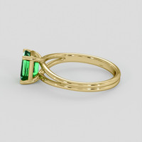 1.08 Ct. Emerald Ring, 18K Yellow Gold 4