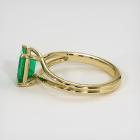 1.19 Ct. Emerald Ring, 18K Yellow Gold 4