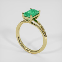 1.61 Ct. Emerald Ring, 18K Yellow Gold 2