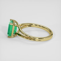 1.61 Ct. Emerald Ring, 18K Yellow Gold 4
