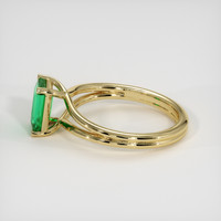 1.42 Ct. Emerald Ring, 18K Yellow Gold 4