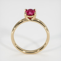 0.99 Ct. Ruby Ring, 18K Yellow Gold 3