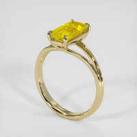2.05 Ct. Yellow Sapphire Ring, 18K Yellow Gold 2