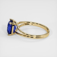 2.62 Ct. Blue Sapphire Ring, 18K Yellow Gold 4