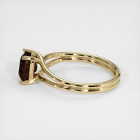 1.44 Ct. Brown Sapphire Ring, 18K Yellow Gold 4