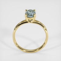 1.79 Ct. Bluish Green Sapphire Ring, 18K Yellow Gold 3