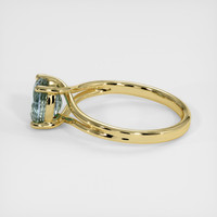 1.79 Ct. Bluish Green Sapphire Ring, 18K Yellow Gold 4