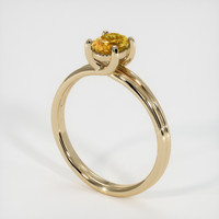 0.89 Ct. Sapphire Ring, 18K Yellow Gold 2