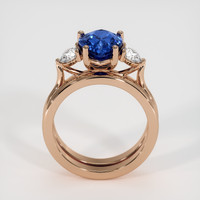 3.20 Ct. Sapphire Ring, 18K Rose Gold 3
