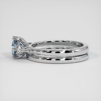 1.21 Ct. Sapphire Ring, 18K White Gold 4