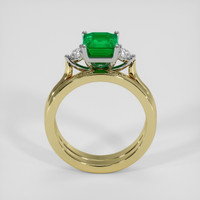 1.76 Ct. Emerald Ring, 18K White & Yellow 3