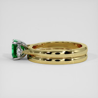 1.43 Ct. Emerald Ring, 18K White & Yellow 4