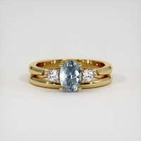 1.51 Ct. Sapphire Ring, 14K Yellow Gold 1