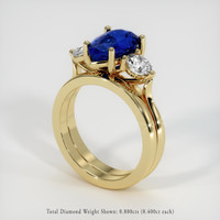 3.52 Ct. Sapphire Ring, 14K Yellow Gold 2