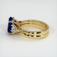 3.52 Ct. Sapphire Ring, 14K Yellow Gold 4