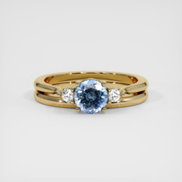 1.30 Ct. Sapphire Ring, 18K Yellow Gold 1