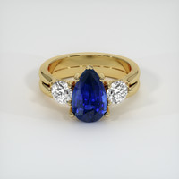 3.52 Ct. Sapphire Ring, 18K Yellow Gold 1