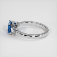 1.24 Ct. Blue Sapphire Ring, Platinum 950 4