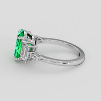 2.14 Ct. Emerald Ring, Platinum 950 4