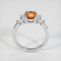2.03 Ct. Orange Sapphire Ring, Platinum 950 3