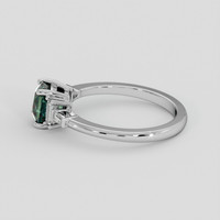 1.41 Ct. Green Sapphire Ring, Platinum 950 4