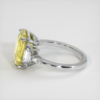 6.06 Ct. Yellow Sapphire Ring, Platinum 950 4