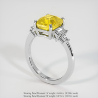 3.56 Ct. Sapphire Ring, Platinum 950 2