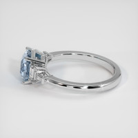 1.58 Ct. Blue Sapphire Ring, 10K White Gold 4
