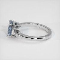 1.75 Ct. Blue Sapphire Ring, 10K White Gold 4