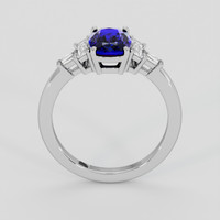 1.85 Ct. Blue Sapphire Ring, 10K White Gold 3