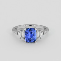 2.12 Ct. Blue Sapphire Ring, 10K White Gold 1