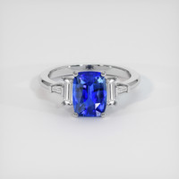 2.24 Ct. Blue Sapphire Ring, 14K White Gold 1