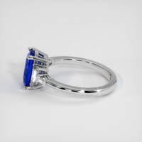 2.24 Ct. Blue Sapphire Ring, 14K White Gold 4