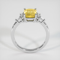 3.00 Ct. Yellow Sapphire Ring, 14K White Gold 3